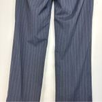 Theory  Womens Virgin Wool Blend Pinstripe Dress Pants Trousers Sz 4 Photo 11