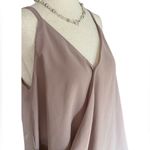 Zenana Outfitters  Surplice Flowy Chiffon Ruched Layered Tank Top Photo 6