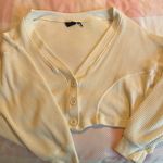 Urban Outfitters Waffle Knit Cropped Shirt Photo 0