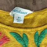 Sundance catalog sintra dreams floral embroidered 100% linen yellow dress sz XS Photo 3