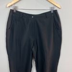 Jamie Sadock Golf Capri Pants 10 Black Cropped‎ Sport Nylon Blend Solid Womens Photo 1