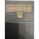 Victoria Beckham for Target Floral Top Ruffle Sleeve Black Women's L NWT Photo 4