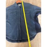 Aerie LumberJane Waffle Shirt Oversized Button Up Navy Blue Women’s size Small Photo 9