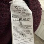 Old Navy 1X Plus Size Sweater Maroon Pullover crew neck Photo 2