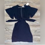 Urban Daizy Black Linen blend coverup dress😎🤍 NWT size:Large  Photo 1