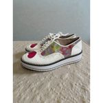 Betsey Johnson Marti Heart Platform Oxford Lace Up Shoes Size 8 Photo 3