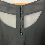 American Eagle  AEO Y2K Black Layered Short Sleeve Blouse M Photo 40