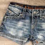 Rock Revival  Women’s Sz 28 Amy Denim Bling Jean Shorts Photo 2