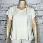 Athleta  Size 2X Magnolia White Cut-Out Back Air Out Cinch Tee Knit Top Shirt Photo 0