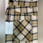 1. State NWT  Tan Windowpane Plaid Y2K Preppy Mini Pencil Skirt 0 Photo 5