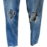 Free People  Destroyed Ripped Knee Skinny Ankle Length Mid Rise Jeans Size 30 Photo 1