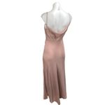 Free People  Pink Silky Satin Sleeveless Cami Camisole Midi Tank Slip Dress Sz XS Photo 1