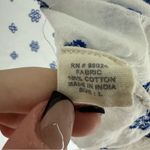 Jennifer Grace Jennifer & Grace Floral Embroidered Cap Sleeve Ruffle Blouse Large White Photo 4