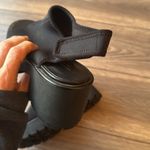 Vagabond  size 8 black lug sole sling back chunky sandals neoprene Photo 4