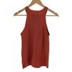 Reunited Clothing Women's‎ Cotton Knitted Halter Tank Top Orange Size Small Photo 3