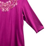 Denim And Co Boho Top Purple Medium Photo 3