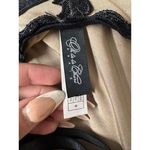 Ooh La La Paris Black Lace Applique Satin Sheer Bodysuit Lingerie Size M Brown Size M Photo 2