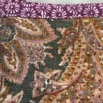 VAN RYZIN DESIGN FLORAL DESIGN CROSSBODY ADJUSTABLE STRAPS ONE POCKET ON FRONT Tan Photo 5