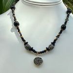 Hand Crafted Pumpkin Hand Crafted Black and Silver Toned Jack O'Lantern Pumpkin Photo 2