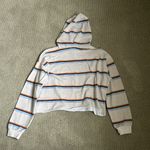 Sky And Sparrow  striped crop hoodie Photo 4