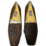 Maggie Sweet Brown Leather Tassel Pumps 8.5 M Photo 2