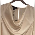 St. John Liquid Silk Cowl Neck Tank Top S 19” p2p Champagne $695 Retail NWT Photo 4