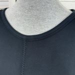 The Limited  Signature Drawstring Waist Midi‎ Sundress Black Medium Knit Photo 6