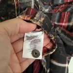 Vintage Havana  Distressed Black and Red Plaid with inside out theme. Size M Photo 7