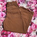 Bershka Brown Straight Leg Pants Casual Style Photo 0