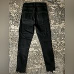 AGOLDE  Los Angeles Black Sophie denim skinny jeans raw hem Photo 3
