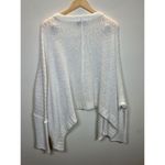 Wooden Ships  Women's Size S/M White Knitted Poncho Sweater Long Sleeve EUC Photo 1