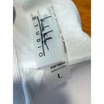 NWT Nicole Miller Women Scoop Neck Swimsuit Black White Palm Large One Piece Photo 4