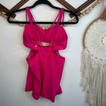 Lululemon Exquisite Jeweled Magenta Cut Out Athletic Tank Photo 5