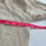 Lilly Pulitzer Tatum Long Fringe Hem Cardigan metallic gold sz L Photo 3