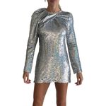 ZARA  sequin long sleeve mini dress Photo 10