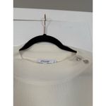 Chico's Rhinestone Bling Shoulder Detail Cream White Sweater Cozy Holidays NWT Photo 4