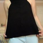 Lulus Black High Neck Open Back Tank Top Photo 0