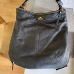 J.Crew Black Pebbled Leather Slouch Shoulder Crossbody Bag Purse Side Zippers Photo 6