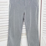 Ralph Lauren Lauren Pin Stripe Stretch Long Tab Trouser Pants Blue White 10P Photo 0