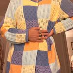 Talbots vintage  patchwork multicolor cardigan Photo 2