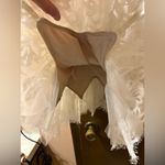 Tadashi Shoji SHO  White Lace Mini Dress with Lace Up Back Photo 8