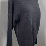 Modern Citizen Sweater Sz L Mock Neck Ribbed Long Sleeve Pullover Gray/Brown Photo 0