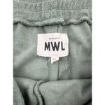 Madewell MWL by - Terry Towel Curved Hem Shorts & Crop Top in Green Photo 1