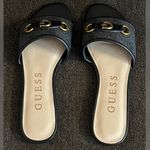 Guess Women's Hammi Logo Black Color Flat Sandals -Size 7M Photo 9