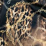 Miss Tina Brown Leopard Chain Button Up Blouse Womens Size Medium 8 Photo 8