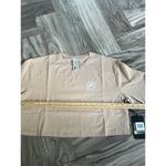 Alphalete  Women’s Dynasty Long Sleeve Crop Tee - Toupe , Size Medium Photo 1