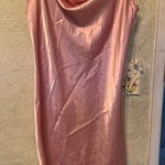 Bebe  Blush Satin Slip Dress Photo 0