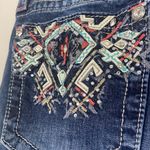 Miss Me Jeans Mid Rise Easy Crop Rhinestone embellished Women’s Sz 30 Dark Wash Photo 6