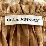Ulla Johnson Naiara Tan Brown Sand Ruffled Trim Mini Dress Tie Dye 6 Long Sleeve Photo 2