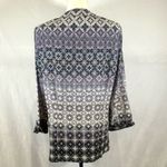 Rebecca Malone Vintage  beautiful button down print top with cami size large Photo 4